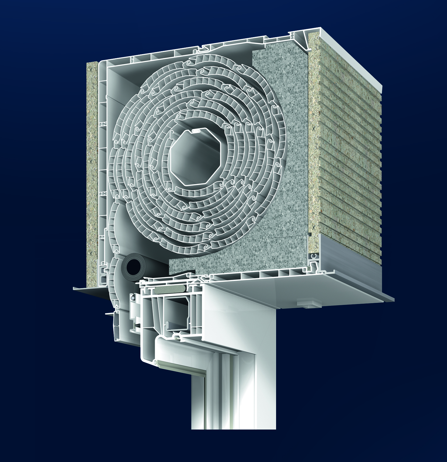 Кутия за ролетни щори за скрит монтаж PROtex